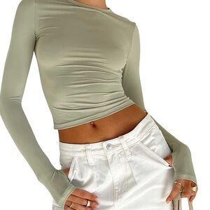 Olive Green Long Sleeve Shirt